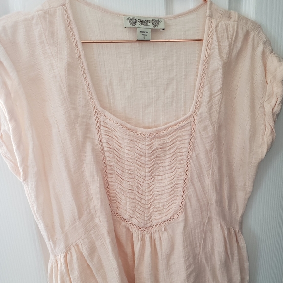 Light Pink Cotton Blouse - Picture 3 of 7